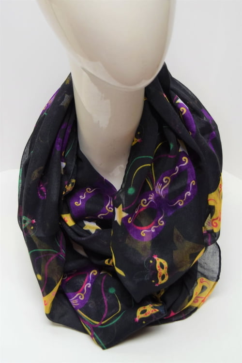 Black Large Mask Scarf
