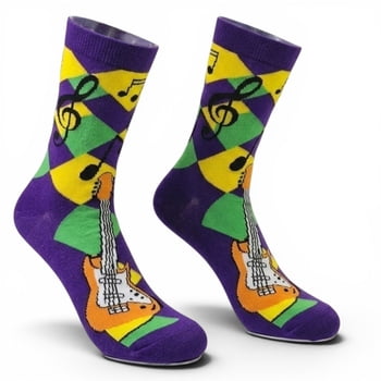 New!! Mardi Gras Musician Sock (Fall 2026 shipping)