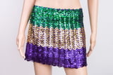 Sequin Flared Skirt