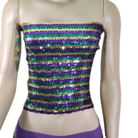 PGG Narrow Stripe Strapless Top