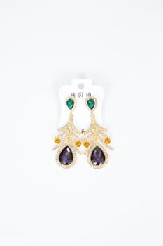 2.5" Stone Drop Earrings
