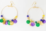 3" Hoop Dangle Earrings