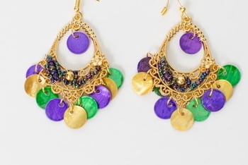 3.5" Oval Dangle Earrimgs