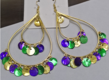 6.5" Double Hoop PGG Earrings