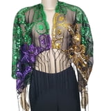 Mardi Gras Sequin Scarf/Table Runner