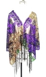 Mardi Gras Sequin Scarf/Table Runner