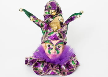 5" Hanging Jester Ornament