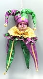 18" HANGING JESTER HEAD ORNAMENT
