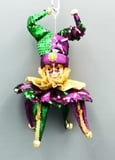 16" Hanging Jester Ornament