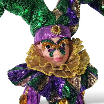 16" Hanging Jester Ornament