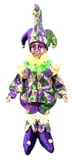 NEW!! 17" Standing Jester w Harlequin Clothes