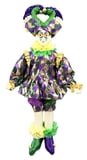 NEW!! 33" Mardi Gras Jester w Harleqin Fabric