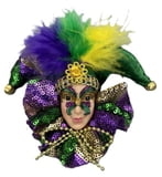 NEW!! 4" Assorted Mardi Gras Magnets
