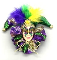 NEW!! 4" Assorted Mardi Gras Magnets