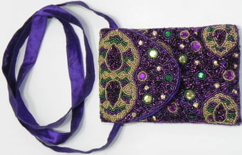 Beaded Mask Bag Cross Body Bag