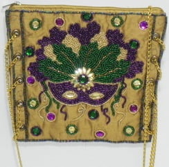 Beaded Mask Evening Bag