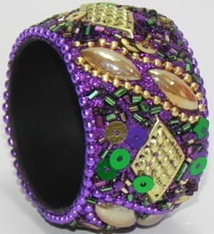 Purple Diamond Napkin Ring