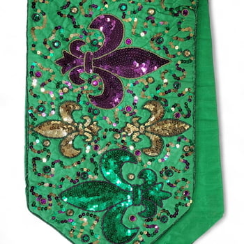 12" X 52" Fleur de Lis Table Runner
