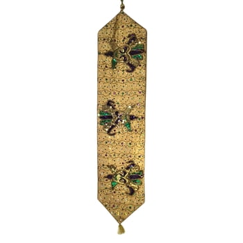 12" x 52" Jeweled Table Runner with Jester Mask