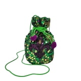 8" x 12" Green Round Drawstring Bag