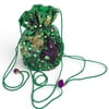 8" x 12" Green Round Drawstring Bag