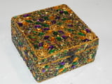 3.5" Sq Golden Glamour Box