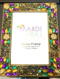 Gold Glamour Jeweled Frame, 8" x 10"