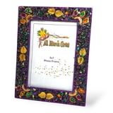 Purple Palm Leaves Frame 5" x 7"