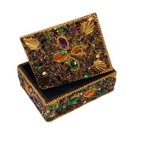 Gold Leaves Box 3" x 4" x 1.5"