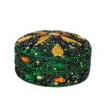 Round Green Leaves Box 4"