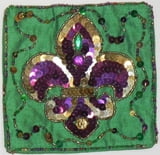 12" X 52" Fleur de Lis Table Runner