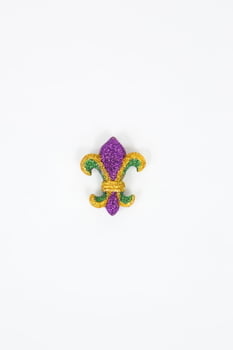 Purple Green Gold FDL Magnet 2"
