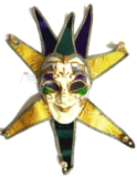 20-700M Full Face Mardi Gras Mask