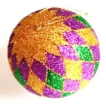 6 CM Harlequin Glitter Ornament