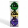 4" Plastic Ornament Box of 3 asst w Dots