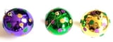 10CM Plastic Ornament St of 3 asst w Dots