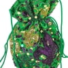 8" x 12" Green Round Drawstring Bag