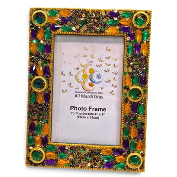 Gold Rings with Jewels Frame 4" x 6"