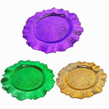 New!!13" Ruffled PGG Charger Plate Assort Set (Fall 2026 shipping)