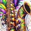 New!! 13" Musical Charger Plate, Saxophone (Fall 2026 shipping)