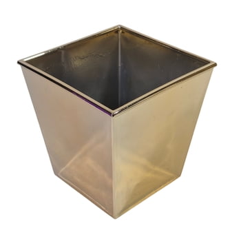 New!! 5"x5"x5.25" Gold Plastic Pot (Fall 2026 shipping)