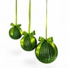 New!! 8" Assorted Glitter Balls w Hanging Ribbon Tie