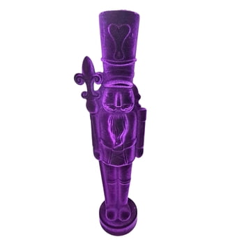 New!! 31" Purple Flocked Nutcracker w Glitter (Fall 2026 shipping)