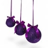 New!! 6"Assorted Glitter Balls w Hanging Ribbon Tie