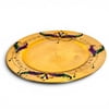 New!! 13" Gold Charger Plate w Feather Design (Fall 2026 shipping)