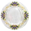 New!! 13" Clear Feather and Mask Charger Plate (Fall 2026 shipping)