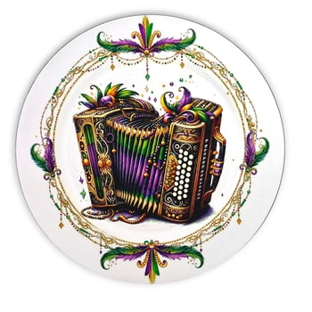 New!! 13" Musical Charger Plate, Accordion (Fall 2026 shipping)