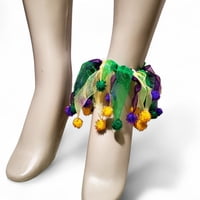 5" Pom Pom Collar, Candlering , Ankle Bracelet