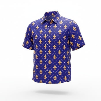 NEW!!! Men's Purple Shirt w Gold FDL 10 pc
