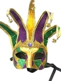 NEW!! Harlequin Eye Mask 9" x 10"